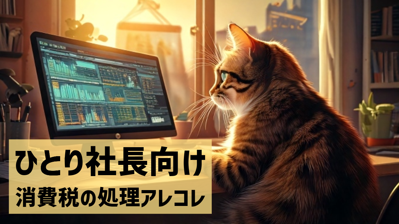 ひとり社長向け　消費税の処理アレコレ