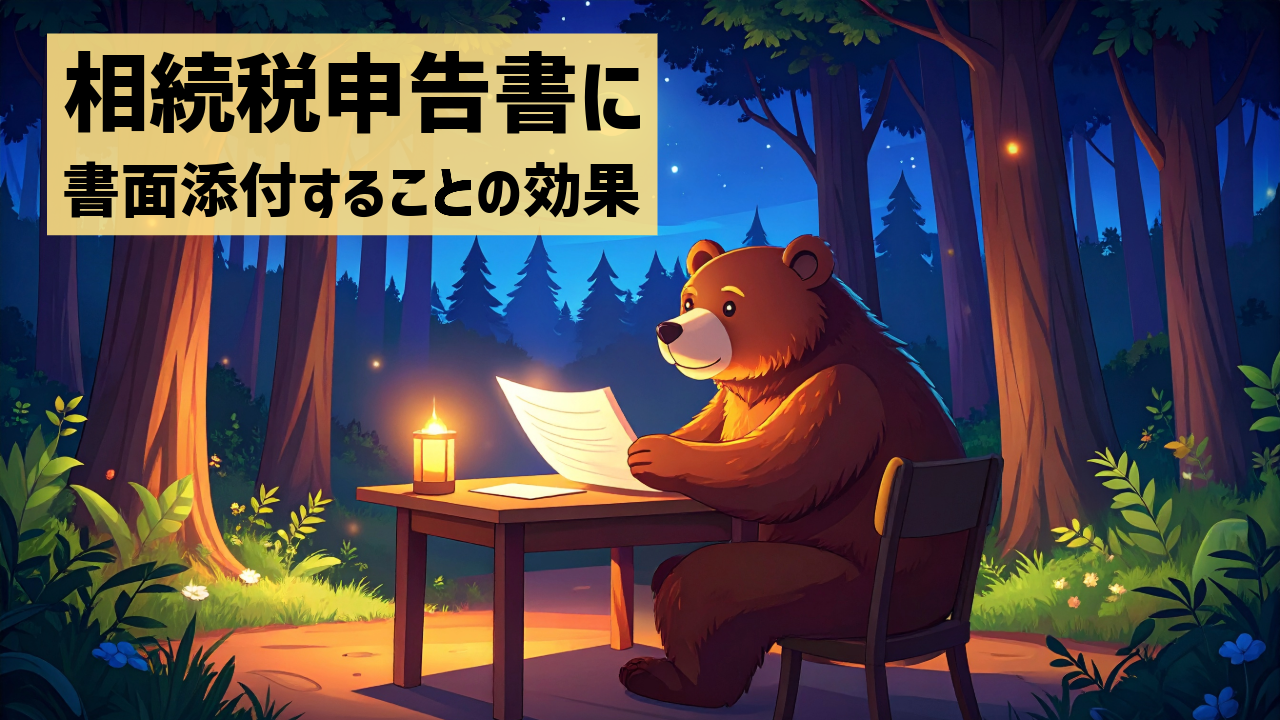相続税申告書に書面添付することの効果
