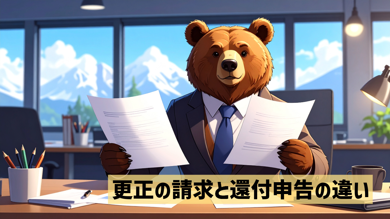 更正の請求と還付申告の違い