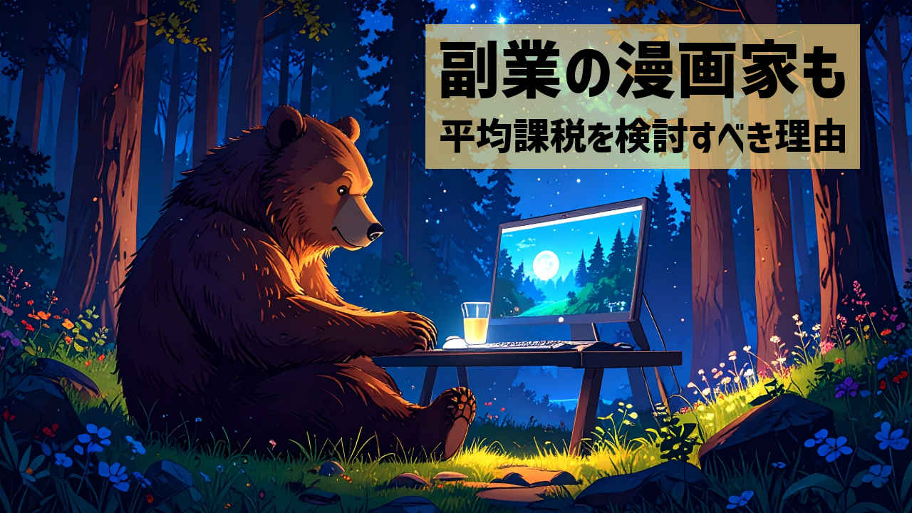副業の漫画家も平均課税を検討すべき理由