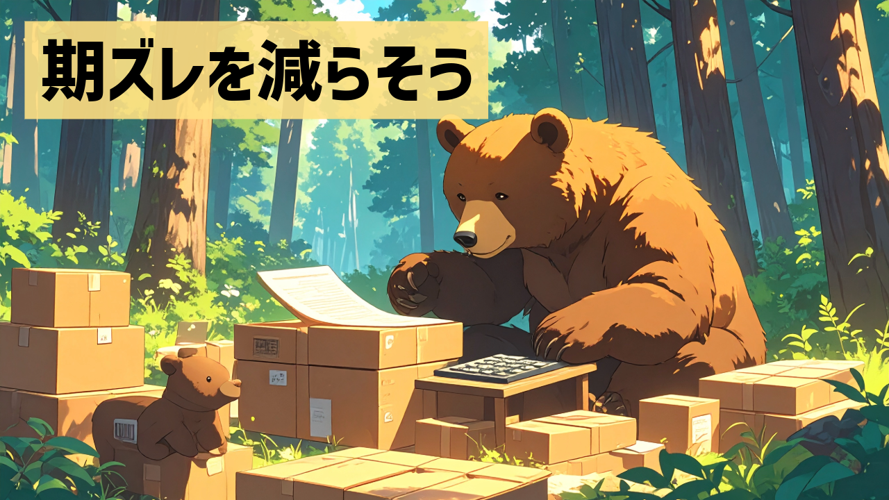 期ズレを減らそう